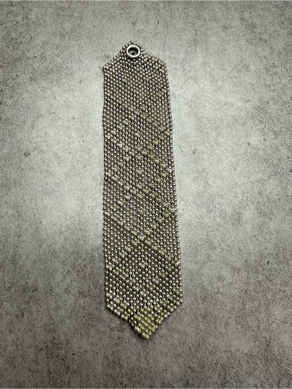 Sergio Gutierrez SG Liquid Metal Wide Mesh Cuff Bracelet